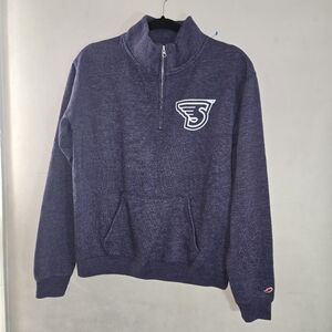 League Purple Zip-Up Men's Sweater